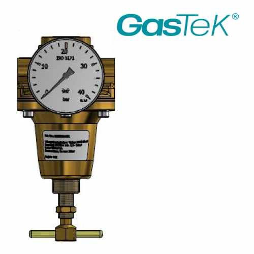 GasTek® GT4035 In-Line Hydrogen Single Stage Horizontal Flow Bottom Valve 0-35LPM 3/4"NPT In/Outlet