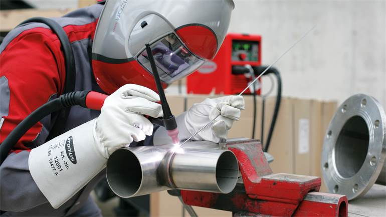 Fronius TransTig doing welding