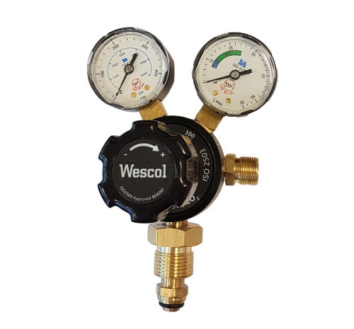 Nitrogen Two Gauge Single Stage 10 Bar Gas Regulator