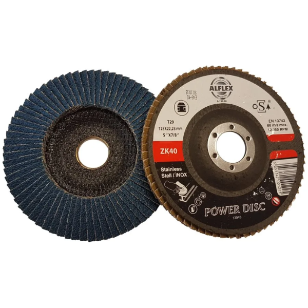 Alflex Zirconia Flap Disc 125mm x 22mm Z120