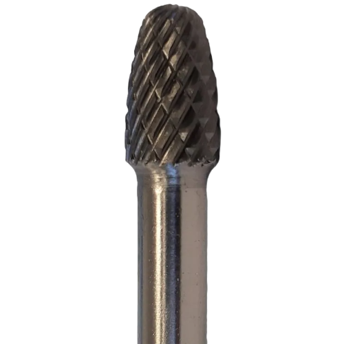 Oval Shaped Carbide Burr Diamond Cut