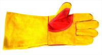 Premium Gold MIG Welding Gloves with Reinforced Palm