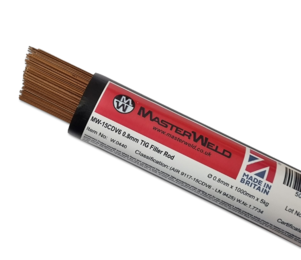 Masterweld MW-15CDV6 0.8mm TIG Filler Rod (5Kg Pack)