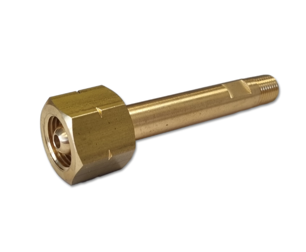 Brass BS-7 Cylinder Connector 100mm x ¼\" NPT