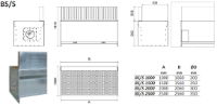 MBS Downdraft Bench without Fan 1500mm Wide