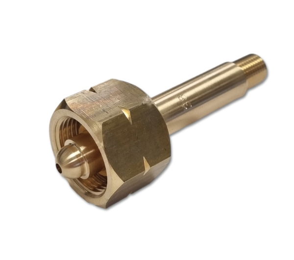 NEVOC ISO 5145 No 38 Brass Cylinder Connector 100mm Long x ¼" NPT