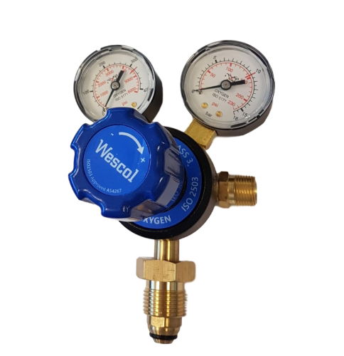 Oxygen Bottom Entry 2 Gauge Single Stage Regulator