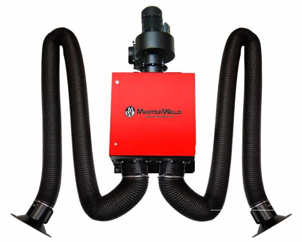 MW1902 Wall Mounted Mechanical Welding Fume Extractor with Twin 4 Metre Arm