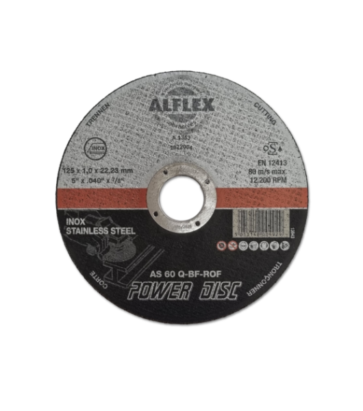 Alflex Metal Slitting Disc Inox 125 x 22 x 1.0mm