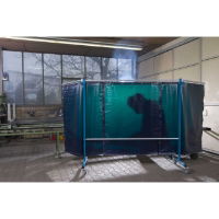 Welding Curtain Dark Green EN1598, EN ISO 25980 in use