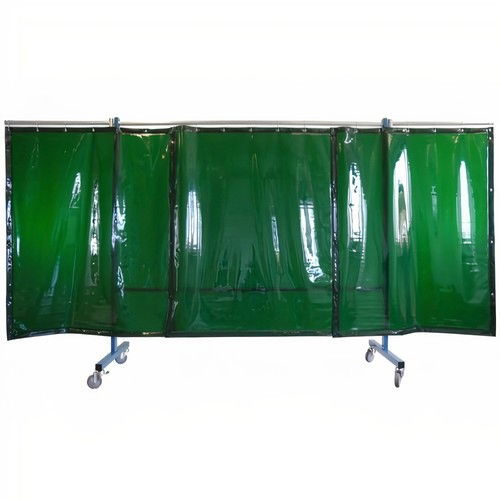 3 Panel Light Green Portable Welding Screen