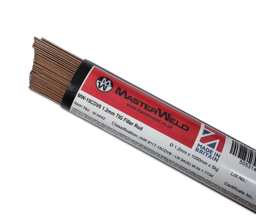 Masterweld MW-15CDV6 1.2mm TIG Filler Rod (5Kg Pack)