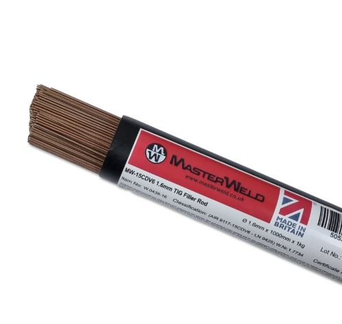 Masterweld MW-15CDV6 1.6mm TIG Filler Rod (1 Kg Pack)