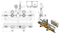 Auto Gas Manifold Propane 40 Bar 2x1 Inlet 10 Bar Outlet