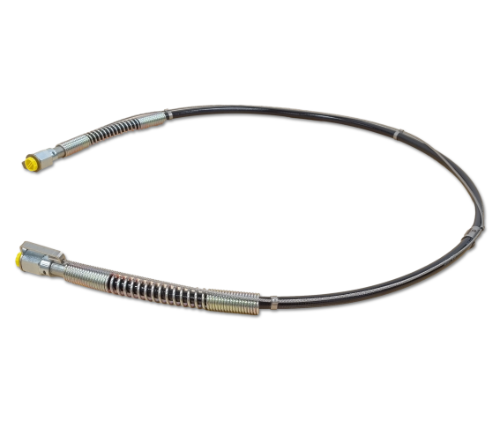 High Pressure 300 Bar Anti-Whip Gas Hoses c/w 1/4" NPT