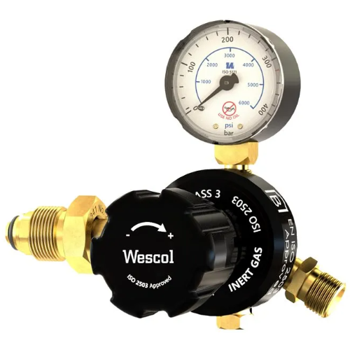 Wescol Argon One Gauge Single Stage Gas Regulator Side Entry