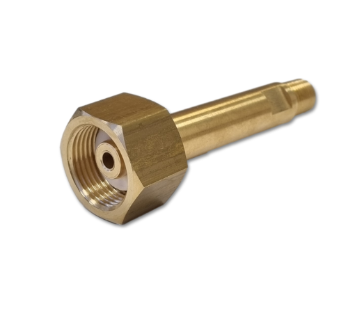 Brass BS-10 Cylinder Connector 100mm x ¼" NPT for Ammonia Gas