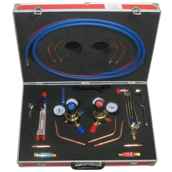 Extended Heavy-Duty Oxygen/Acetylene Cutting & Welding Set with Regulators