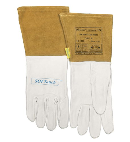 Weldas SOFTouch 10-1009 Lightweight Goatskin TIG Welding Gloves