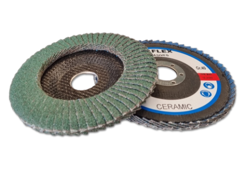 Alflex Ceramic Curved Flap Disc 125 x 22 40 Grit