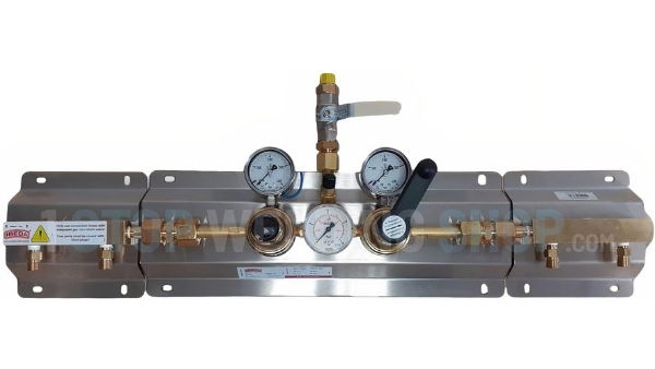 Auto-Gas Manifold - Inert 300 Bar 2x2 20 Bar Outlet HiFlo