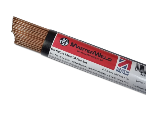 MasterWeld MW-15CDV6 2.0mm TIG Filler Rod (1 Kg Pack)