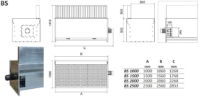 MBS Downdraft Bench 2000mm Wide with Built-in Fan