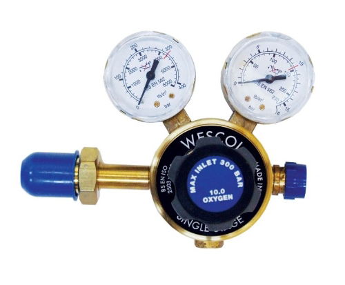 Oxygen Side Entry 2 Gauge Single Stage Regulator