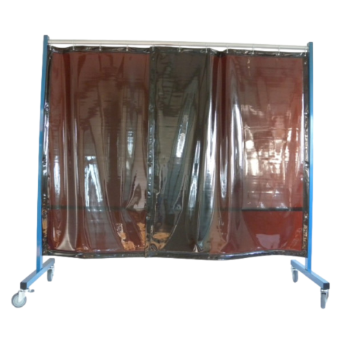 Realguard Bronze Extra Heavy-Duty Portable Welding Screen with Castors