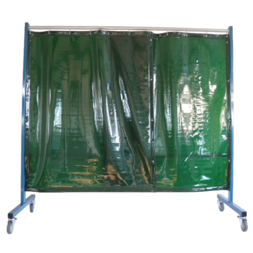 Realguard Light Green Extra Heavy-Duty Portable Welding Screen with Castors