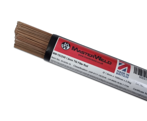 Masterweld MW-15CDV6 1.6mm TIG Filler Rod (2.5 Kg Pack)