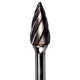 10 x 20 Tree Shaped Carbide Burr 6mm Shank