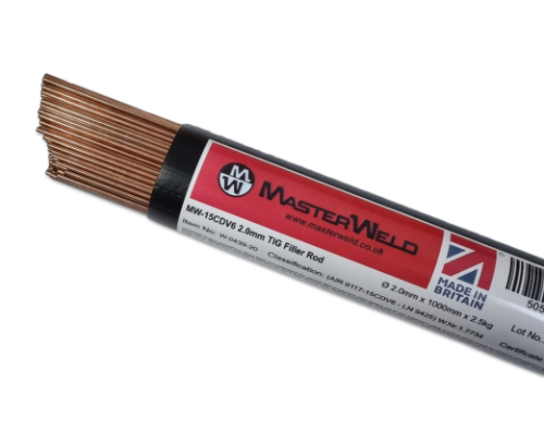 MasterWeld MW-15CDV6 2.0mm TIG Filler Rod (2.5 Kg Pack)