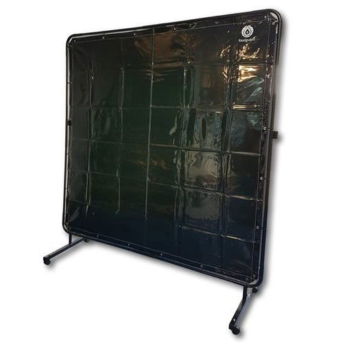 Green Welding Screen 1800mm x 1800mm with Frame & Castors