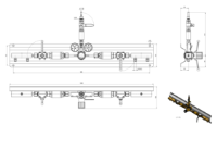 Double Sided Fuel Gas Manifold 2x2 1.5bar Outlet 5m3/hr Flow