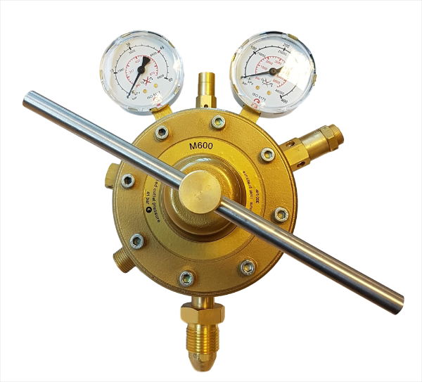 Hydrogen High Pressure Multi-Stage Gas Regulator 40 Bar Outlet