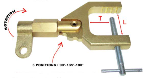 800 Amp Rotaty Earth Clamp