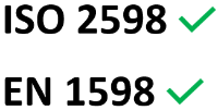 Adheres to EN 1598 & ISO 2598