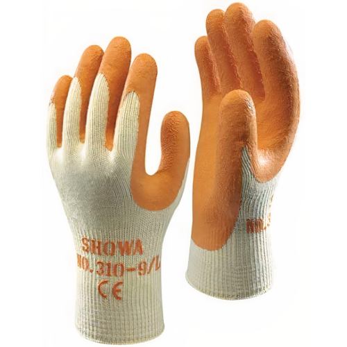 Showa 310 Orange Gloves Size 9