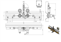 Auto-Gas Manifold - Inert 300 Bar Inlet 2x2 20 Bar Outlet