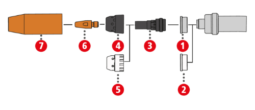 Torch parts for MTG 250i