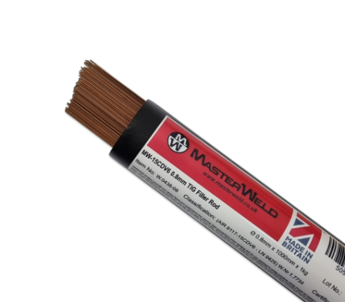 Masterweld MW-15CDV6 0.8mm TIG Filler Rod (1Kg Pack)