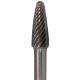 3 x 13 Tree Radius End Shape Carbide Burr 3mm Shank