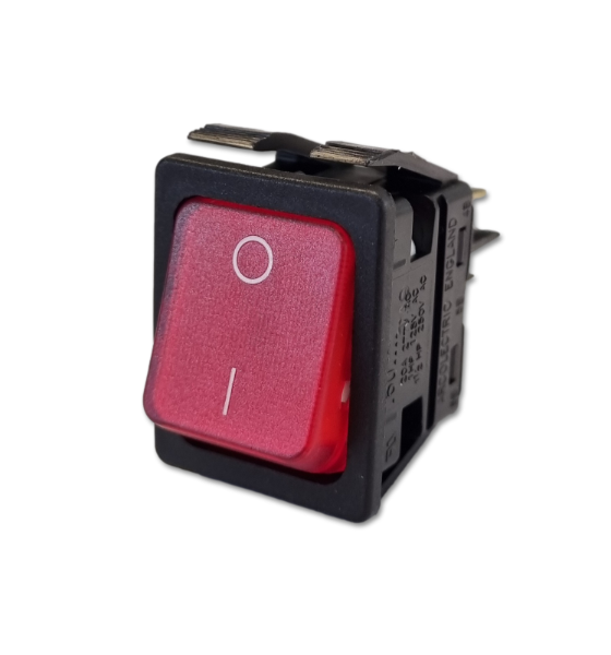 Machine On/Off Illuminated Rocker Switch 2 Pole 240V 30x22