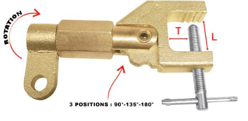 600 Amp Rotaty Earth Clamp