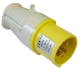 110 Volt 16 AMP 3-Pin Yellow Plug